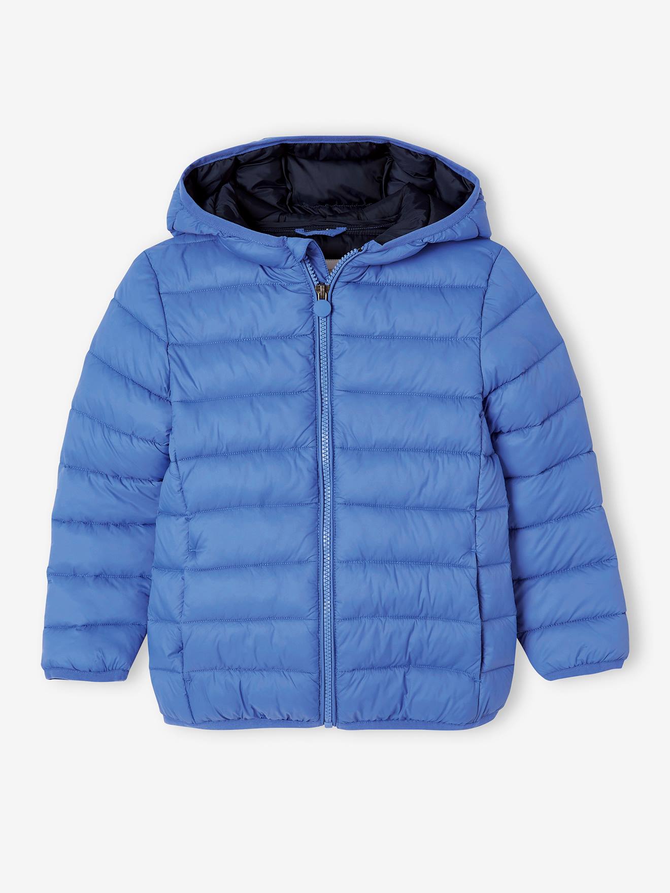 Vertbaudet Jungen Light-Steppjacke mit Wattierung aus Recycling-Polyester - dunkelgrau