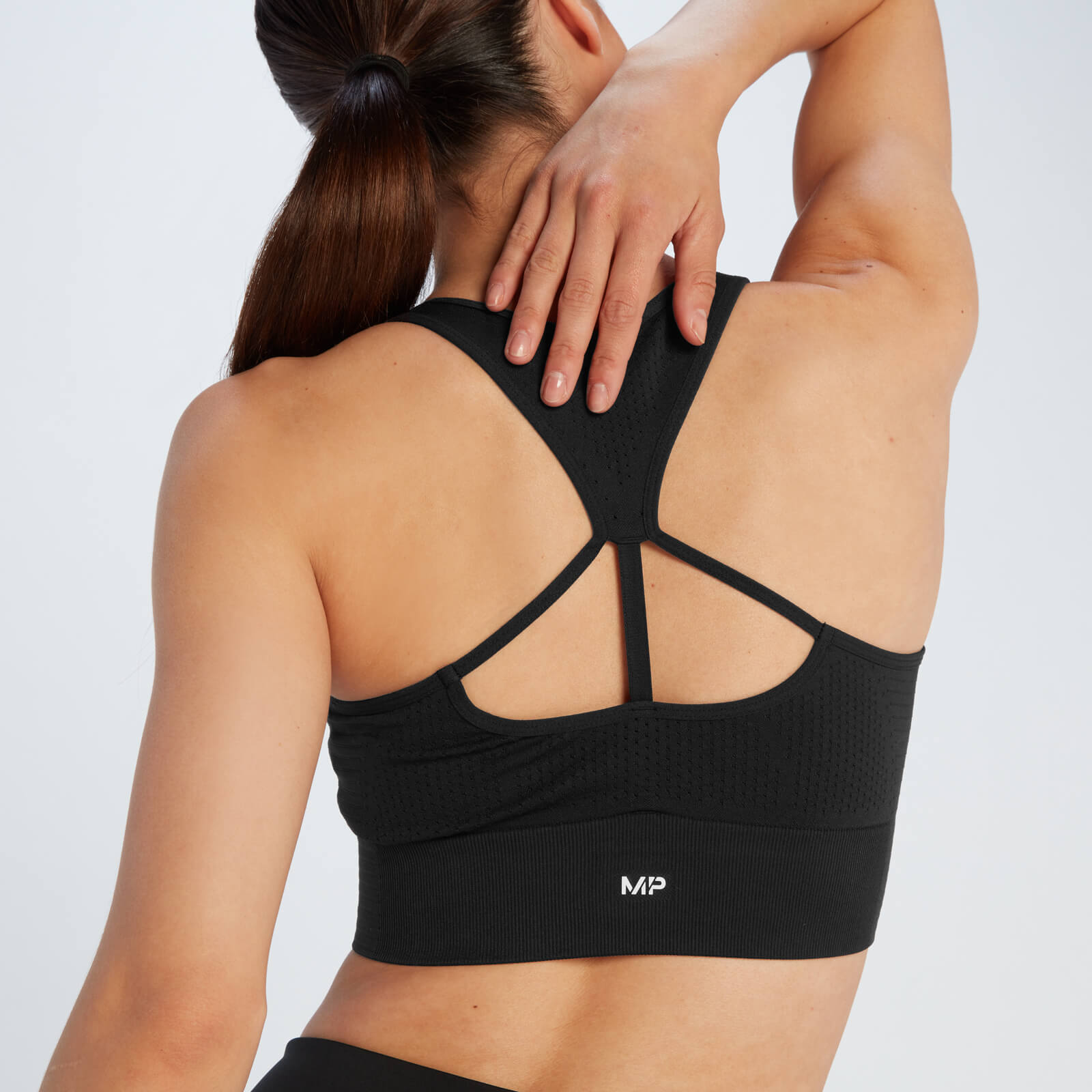 Brassière de sport sans coutures MP Tempo Ultra pour femmes – Noir