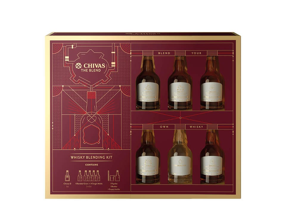 The Blend Whisky Blending Kit Chivas Regal 6 bouteilles de 300 ㎖, C...