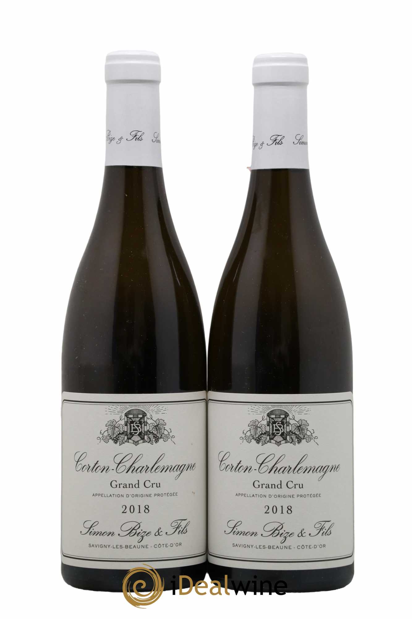 Corton-Charlemagne Grand Cru Simon Bize & Fils  2018 - Lot de 2 Bouteilles