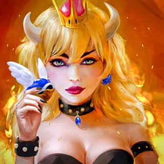 Würfelschale Bowsette
