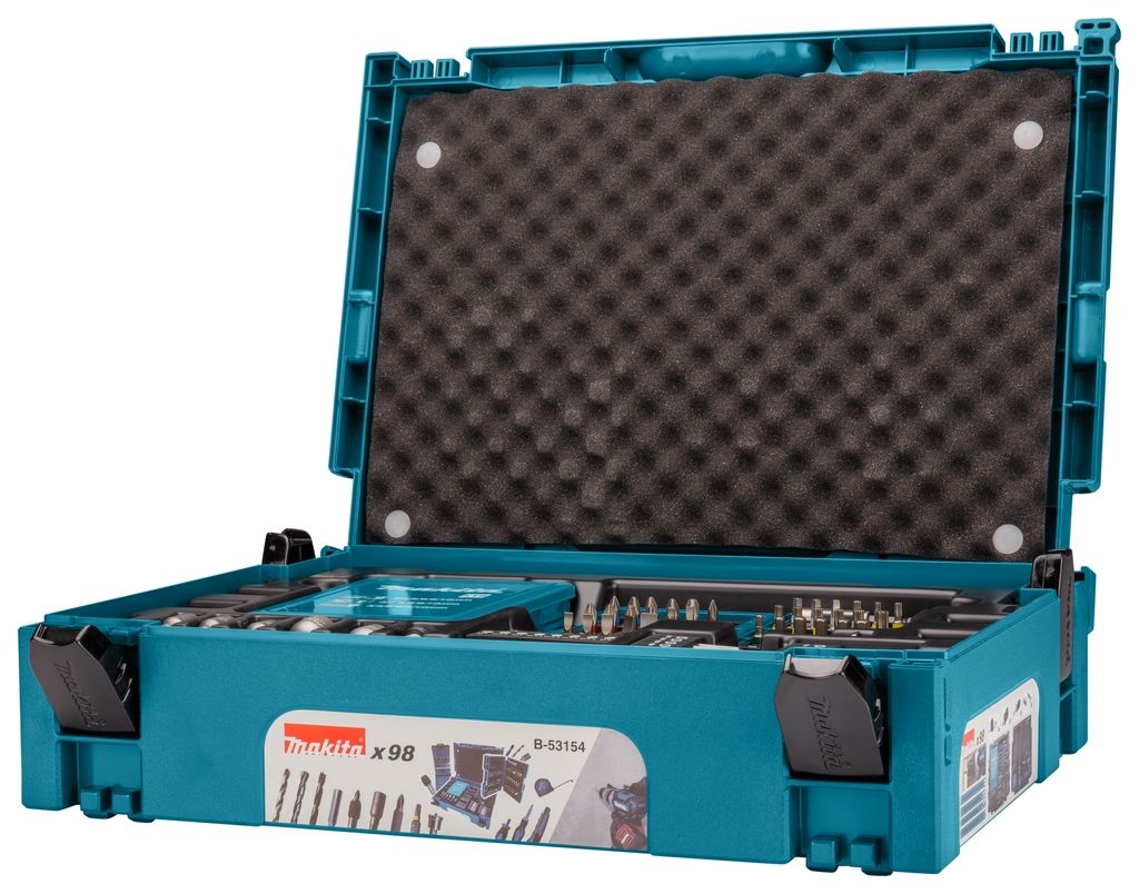 Makita Accessories B-53154 Σετ τρυπάνια/κατσαβίδι 98 τεμαχίων σε Mbox1