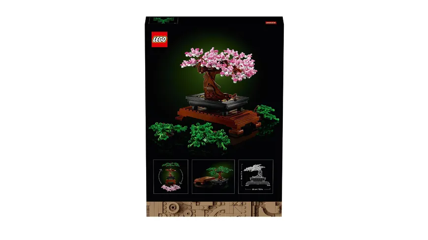 LEGO Icons 10281 Bonsai Baum, Kunstpflanzen-Set für Erwachsene, Deko