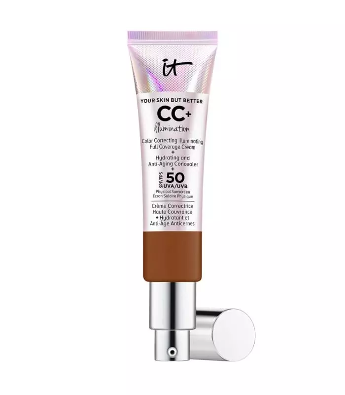 Your Skin But Better™ Cc+ Cream Illumination Crème Correctrice Illuminatrice Haute Couvrance + Sérum Hydratant Anti-Âge SPF 50+