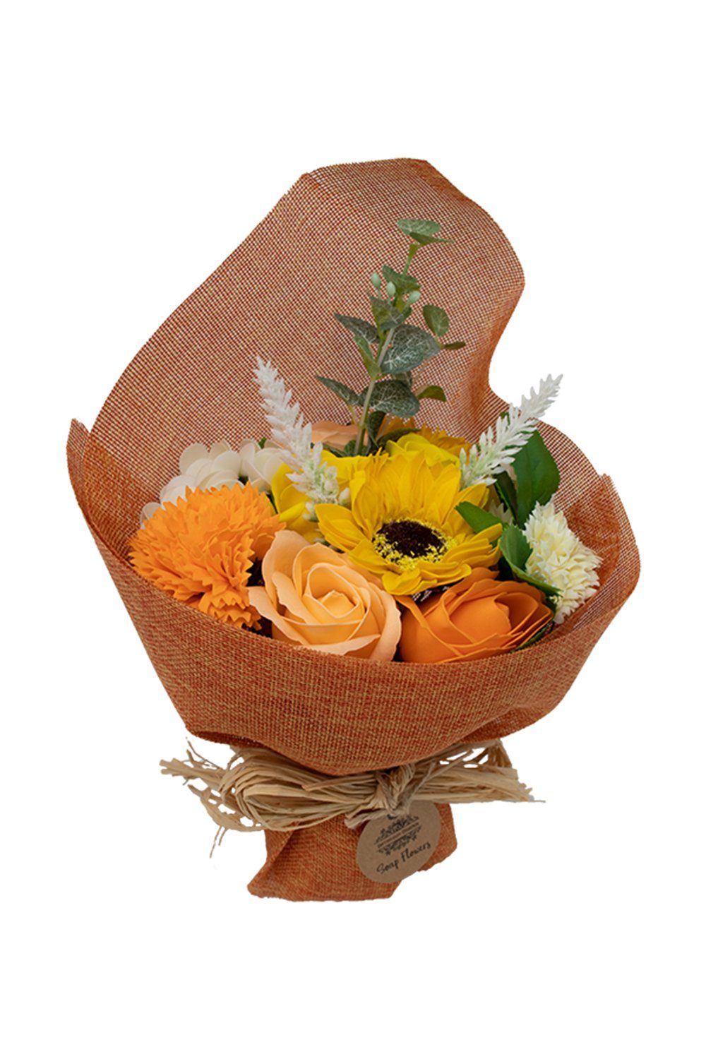 Seifen-Set Seifenblumen Bouquet Blumenstrauß Sommer Orange