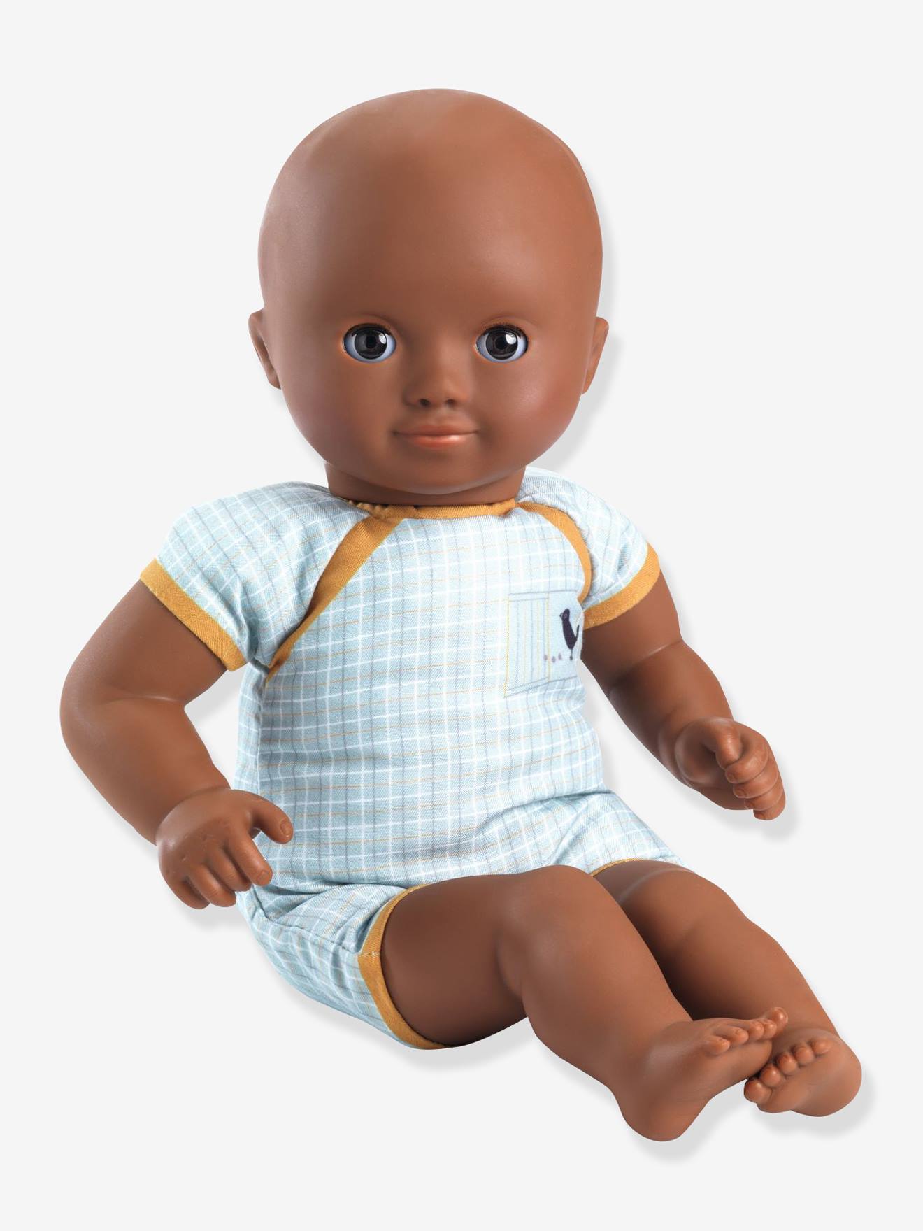 Djeco Babypuppe POMEA DJECO, Schlafaugen - gelb