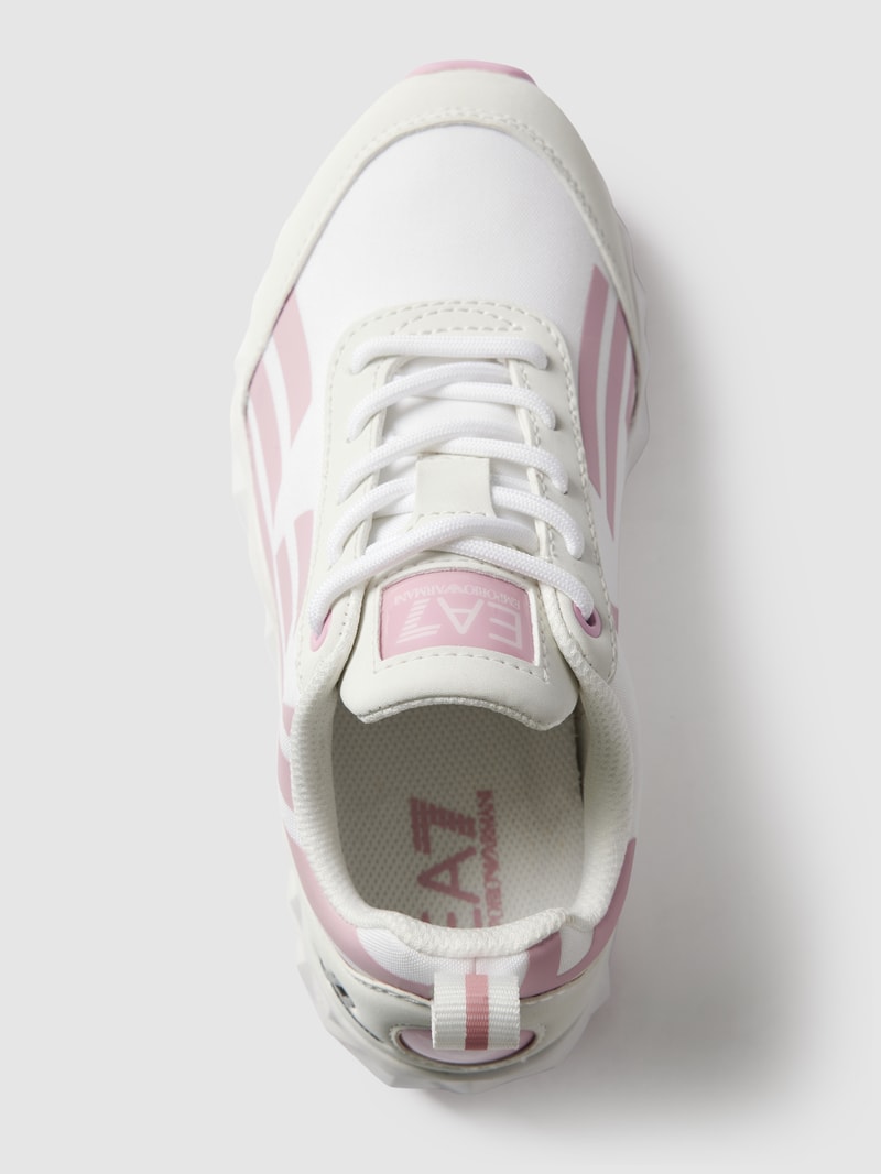 Sneaker mit Label-Print Modell 'KOMBAT' in weiß