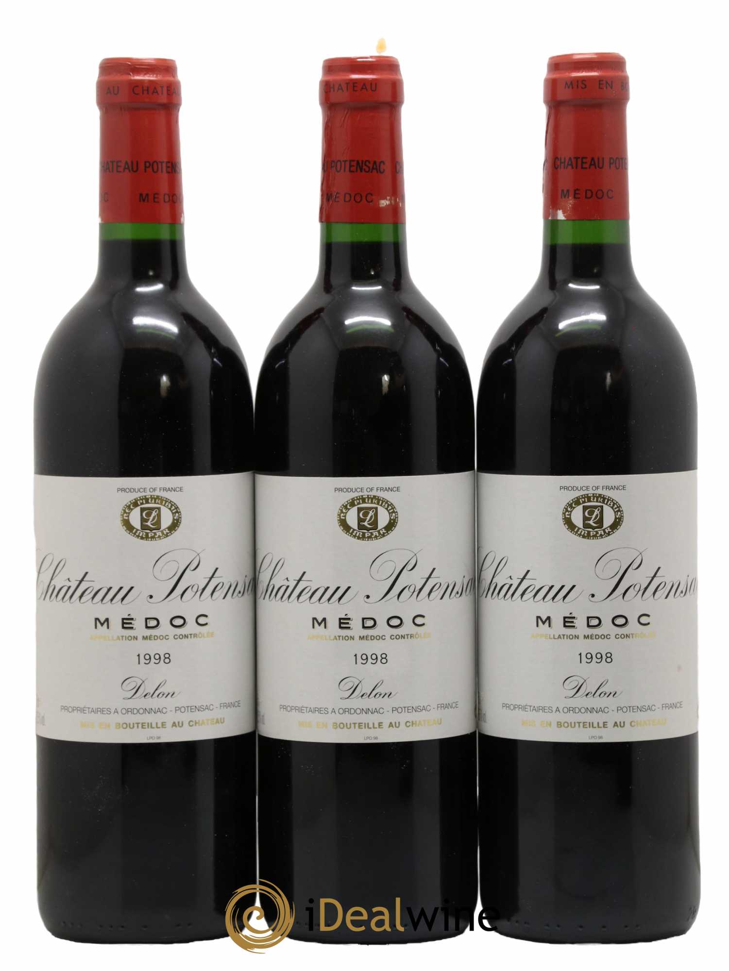 Château Potensac  1998 - Lot de 6 Bouteilles