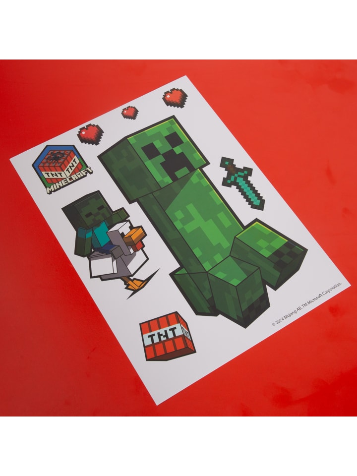 Minecraft Minecraft Wandtattoos, Sticker, 6 Bogen mit Aufkleber günstig kaufen 6er-Set
