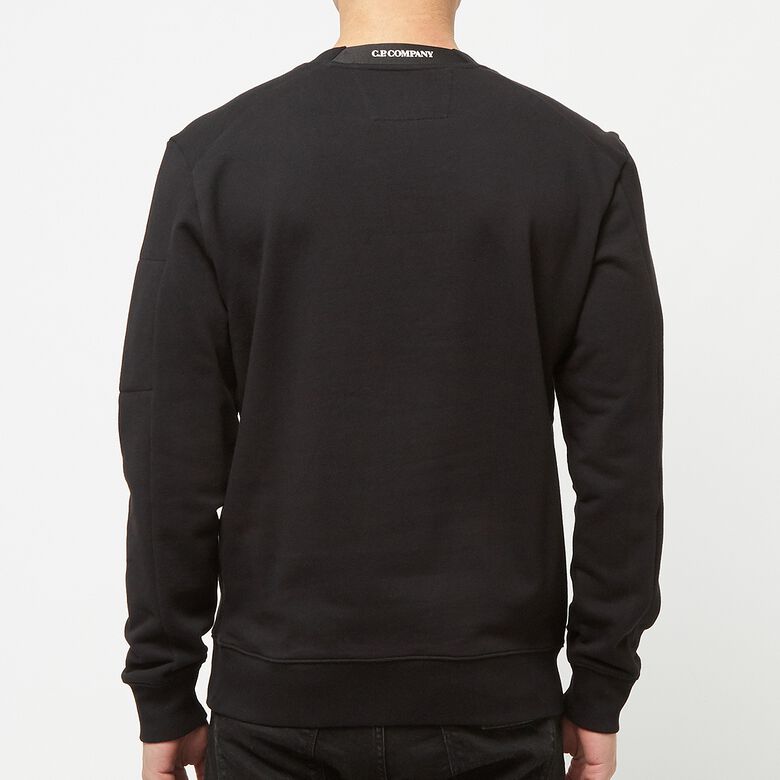 C. P. Company Diagonal Raised Fleece Sweatshirt Black
