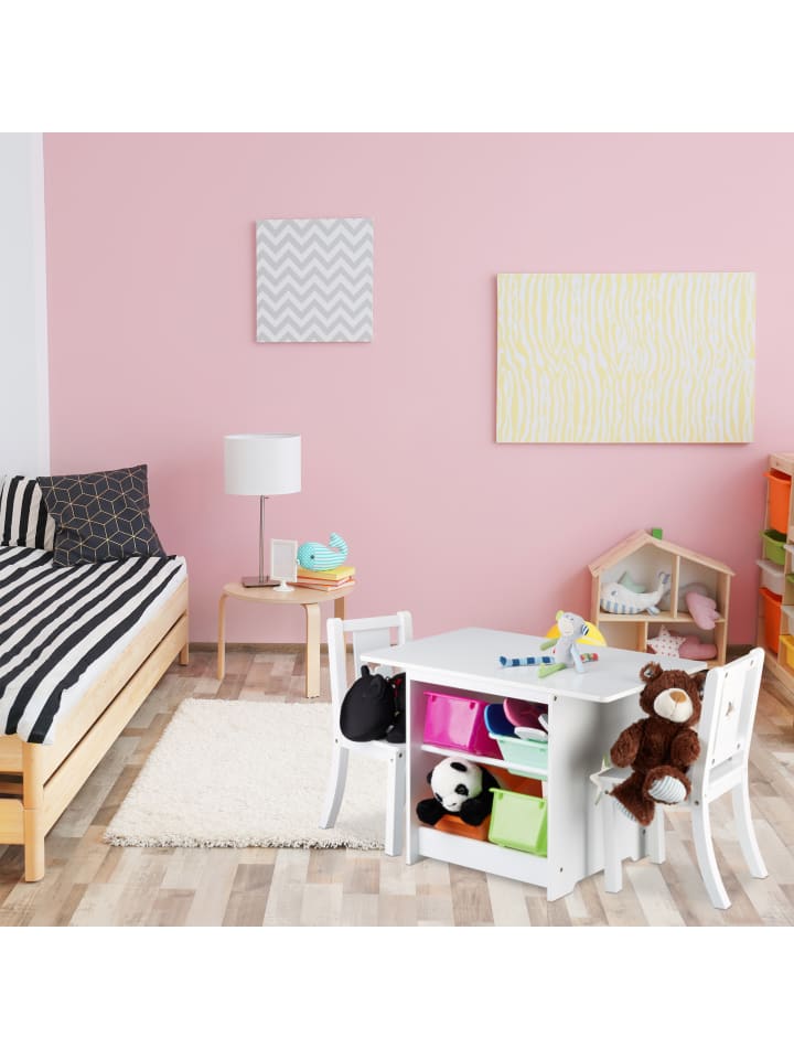 relaxdays Kindersitzgruppepe in Weiß günstig kaufen onesize