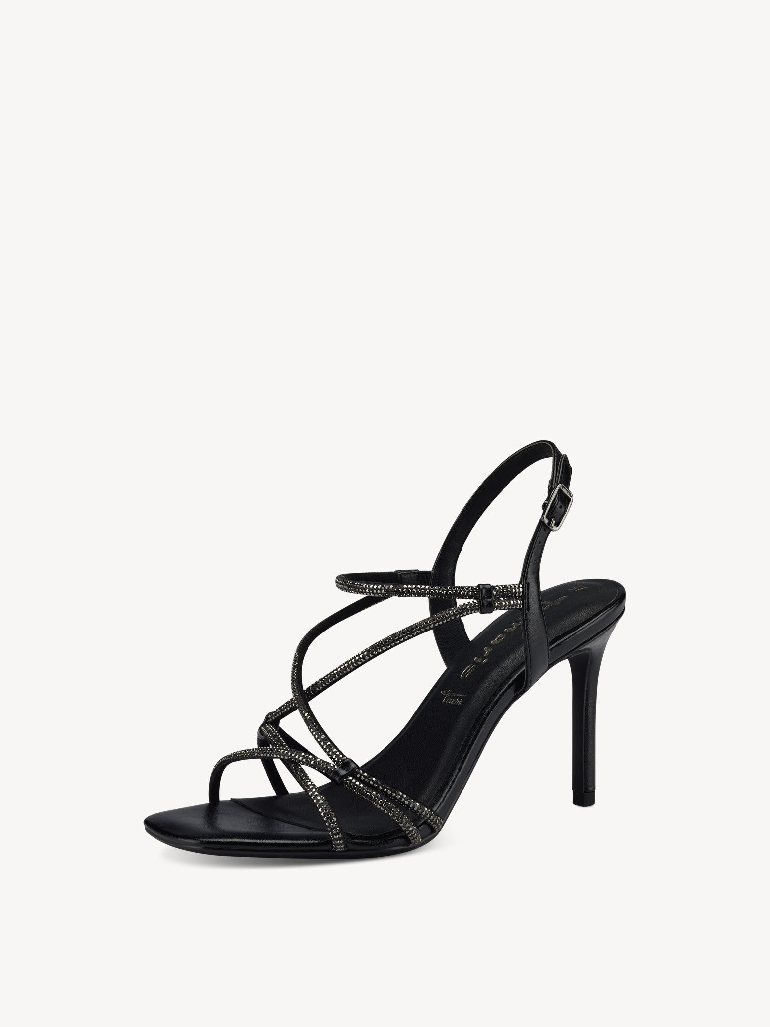 Sandale à talon - noir