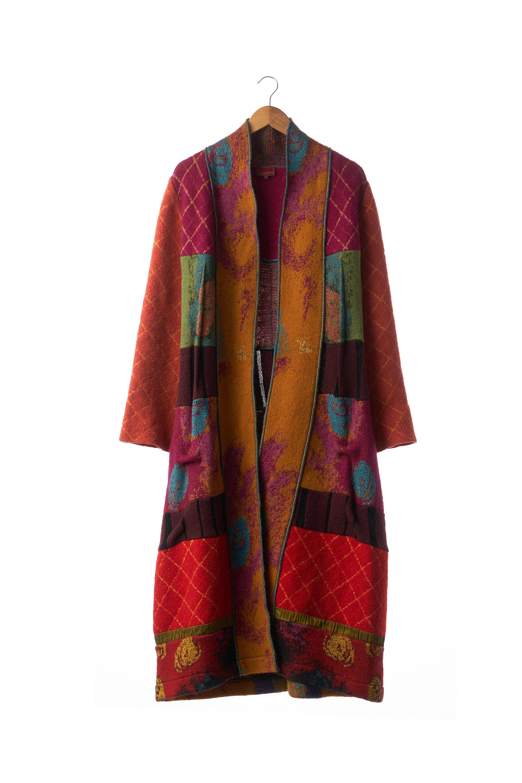 Louise Della Manteaux Longs Femme couleur orange