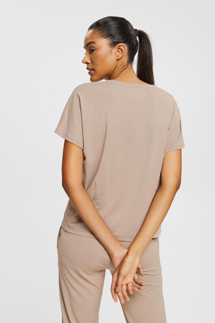 Active-T-Shirt mit V-Ausschnitt und E-DRY