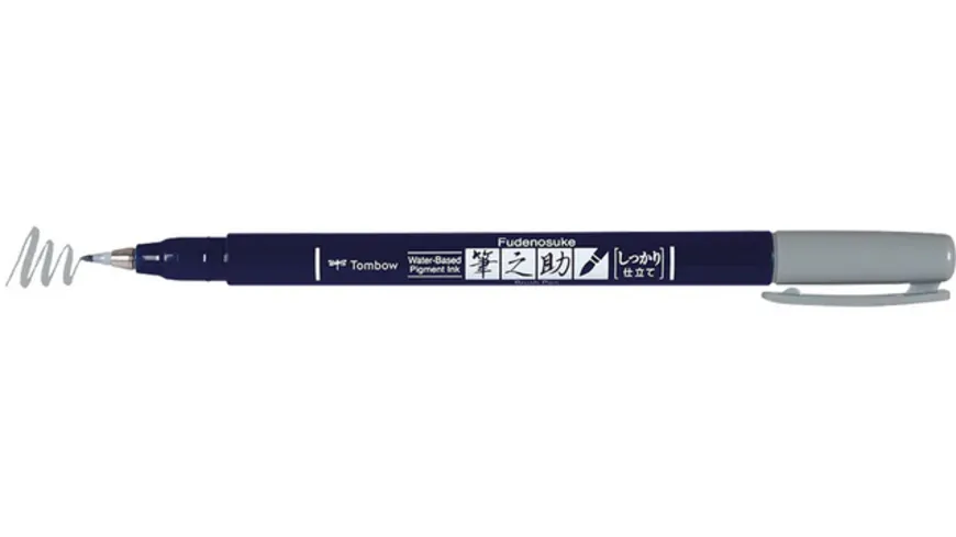 Tombow Kalligraphie-Stift Fudenosuke grau harte Spitze