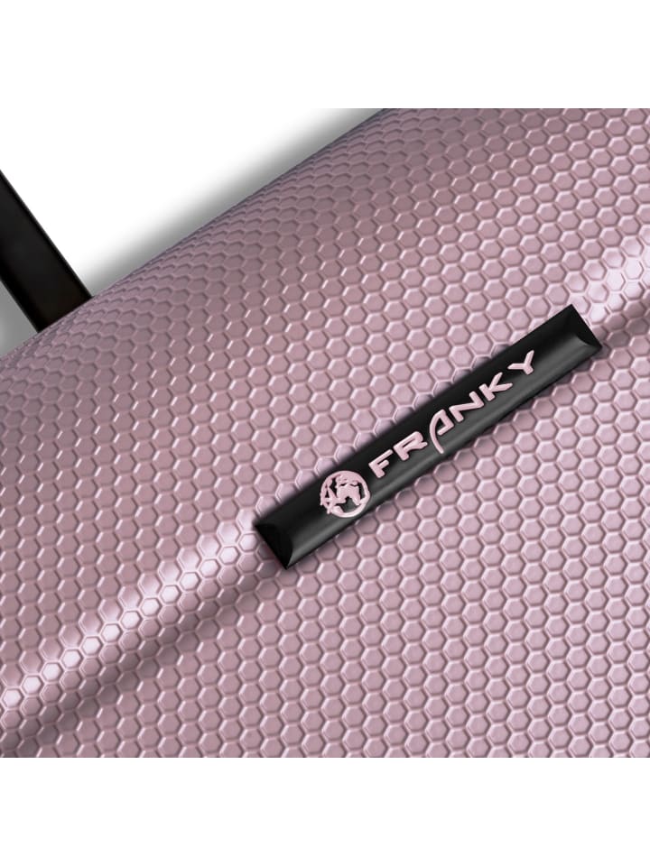 Franky Munich 4.0 4 Rollen Kofferset 3-teilig mit Dehnfalte in shiny rose shiny günstig kaufen onesize