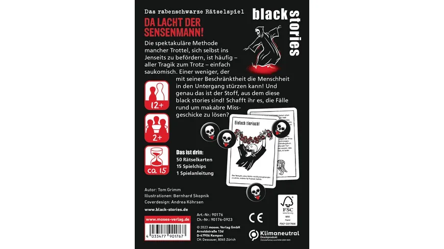 moses. - black stories Da lacht der Sensenmann!