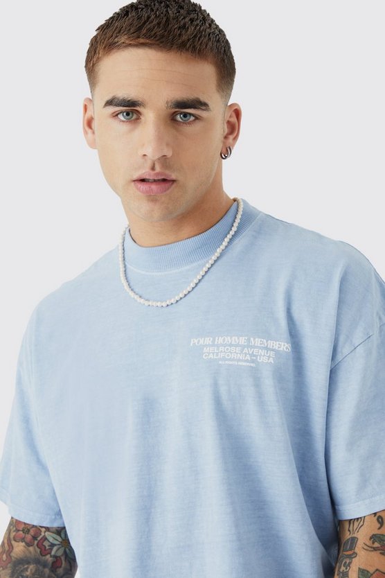 Kastiges T-Shirt mit Print