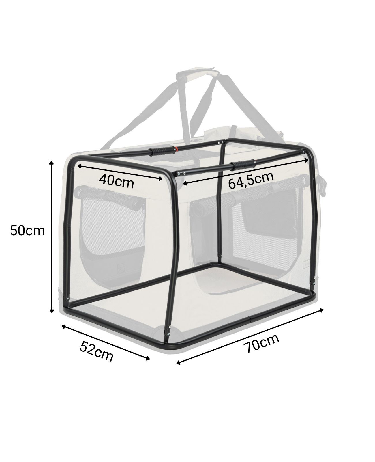 Lionto Transportboxen & Gitterboxen Lionto Hundetransportbox - faltbar - beige L