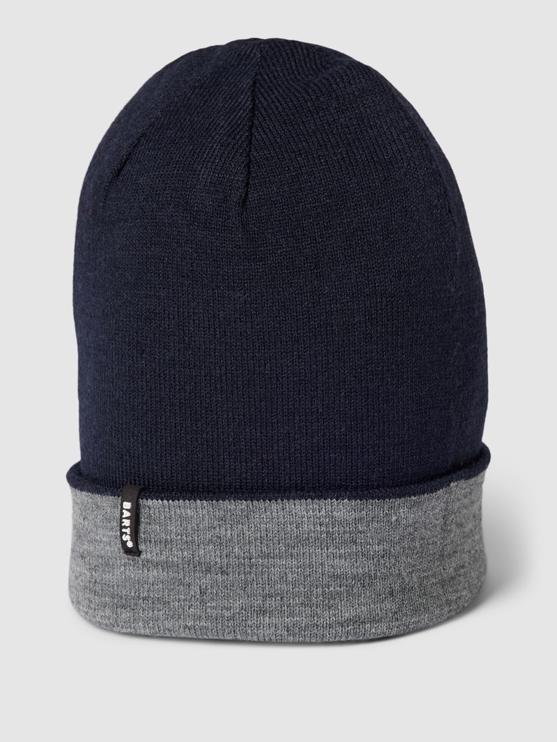 Beanie mit Label-Detail Modell 'Eclipse' in blau