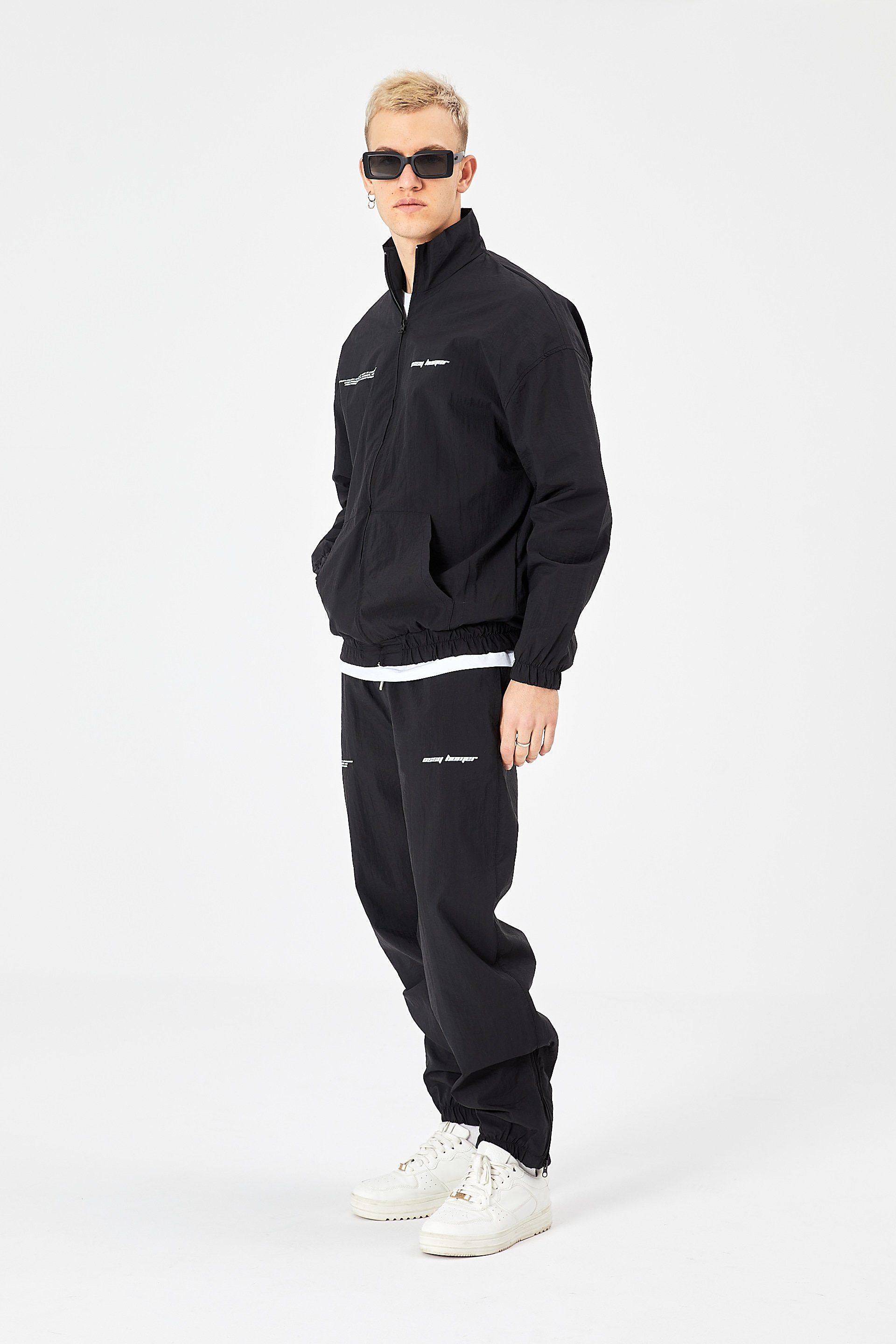 COFI Casuals Trainingsanzug Herren Anzug Oversize Fit Polyamid Trainingsanzug
