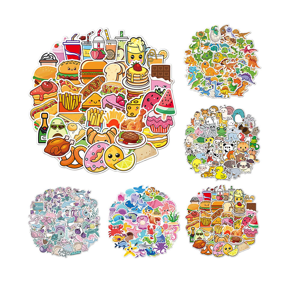 frler Aufkleber 300 Stück Vinyl Stickers Sticker für Kinder