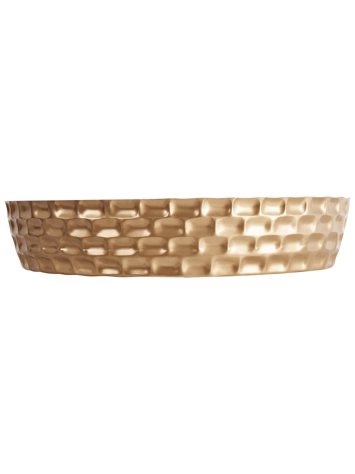 Beliani Tablett SUEZ in Gold - (W) 37 x (H) 7 x (L) 37 cm günstig kaufen onesize