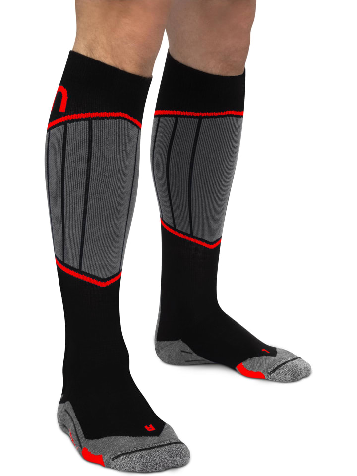 normani 2 Paar Merino Kompressionskniestrümpfe Darwin in Rot günstig kaufen