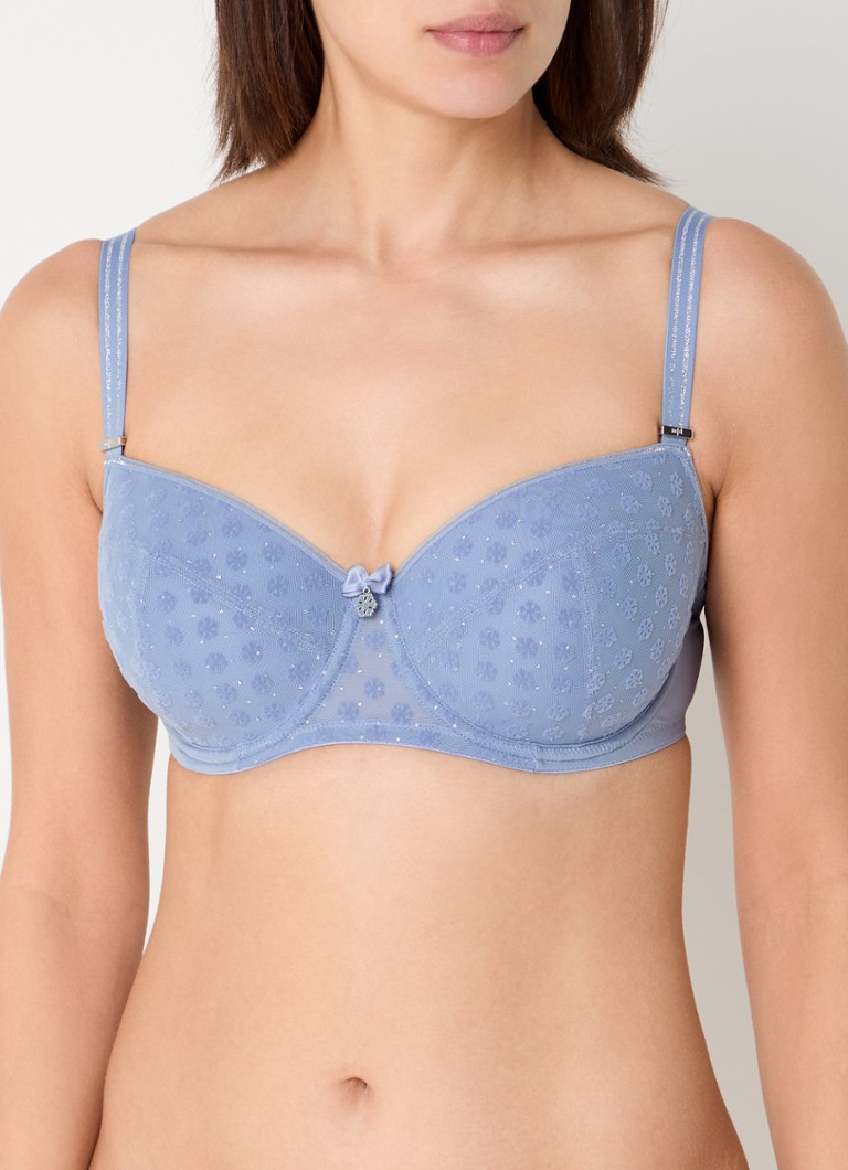 Reggiseno a balconcino imbottito Marlies Dekkers Snowflake con inserti in lurex