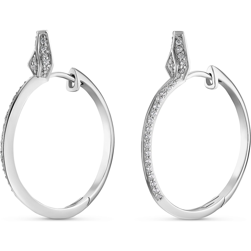 Jette Créoles 925 Argent Boucles d'oreilles
