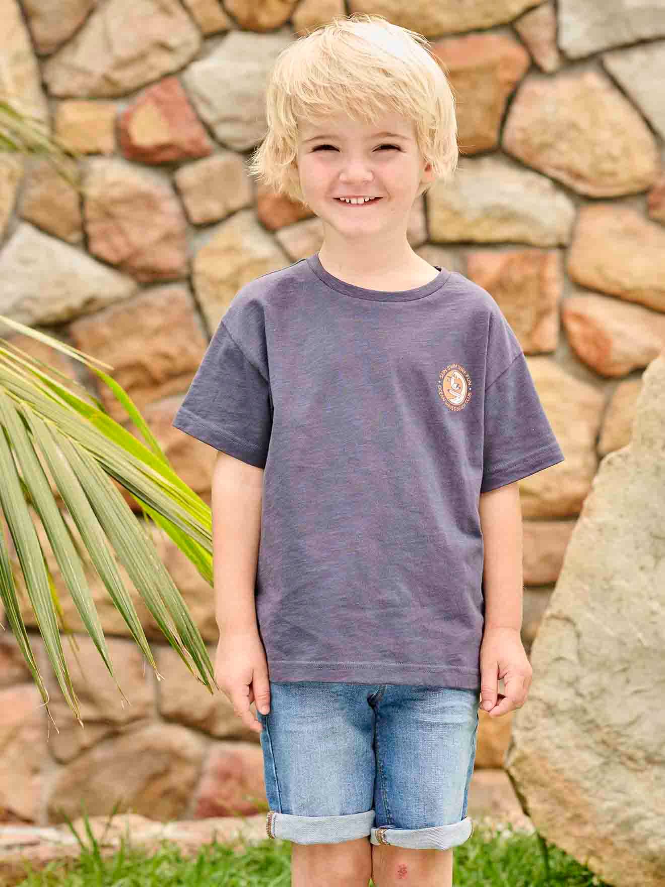Vertbaudet Jungen T-Shirt Oeko-Tex - nachtblau