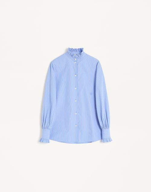 Camisa clássica de popeline com listras