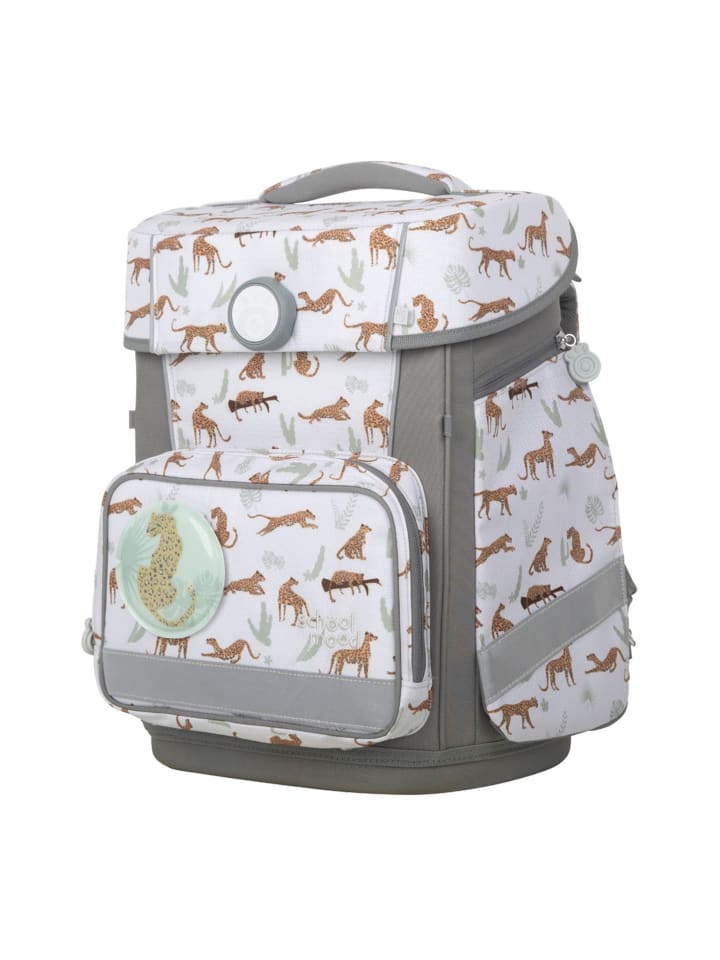 SCHOOL-MOOD Champion Maxx Schulranzen-Set in Leopard günstig kaufen onesize
