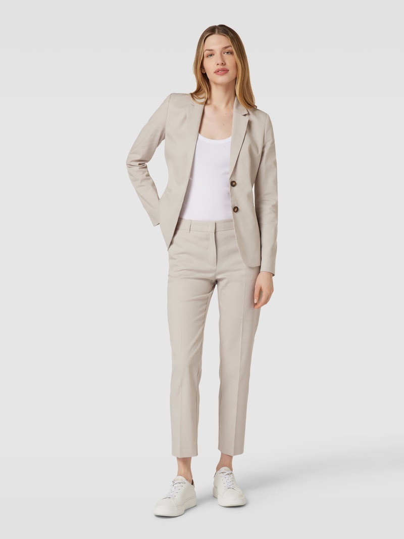 Blazer mit Reverskragen in sand meliert