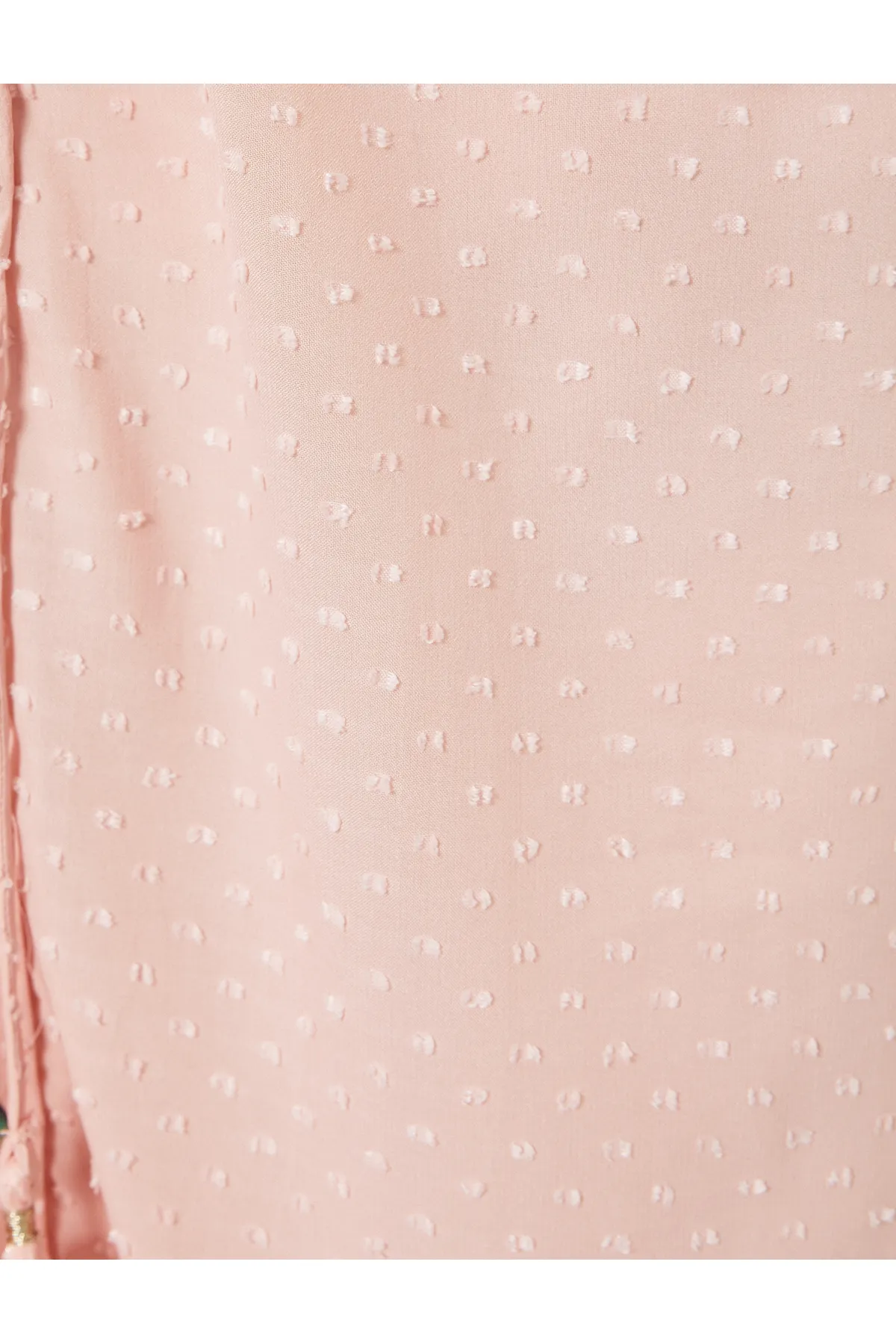 Koton  Langes Kleid mit Ballonärmeln und geknöpftem Kragen