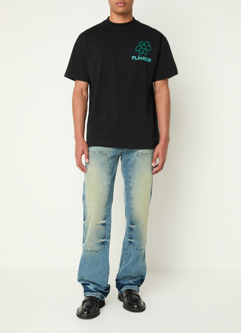 Tricou FLÂNEUR cu logo și imprimeu pe spate