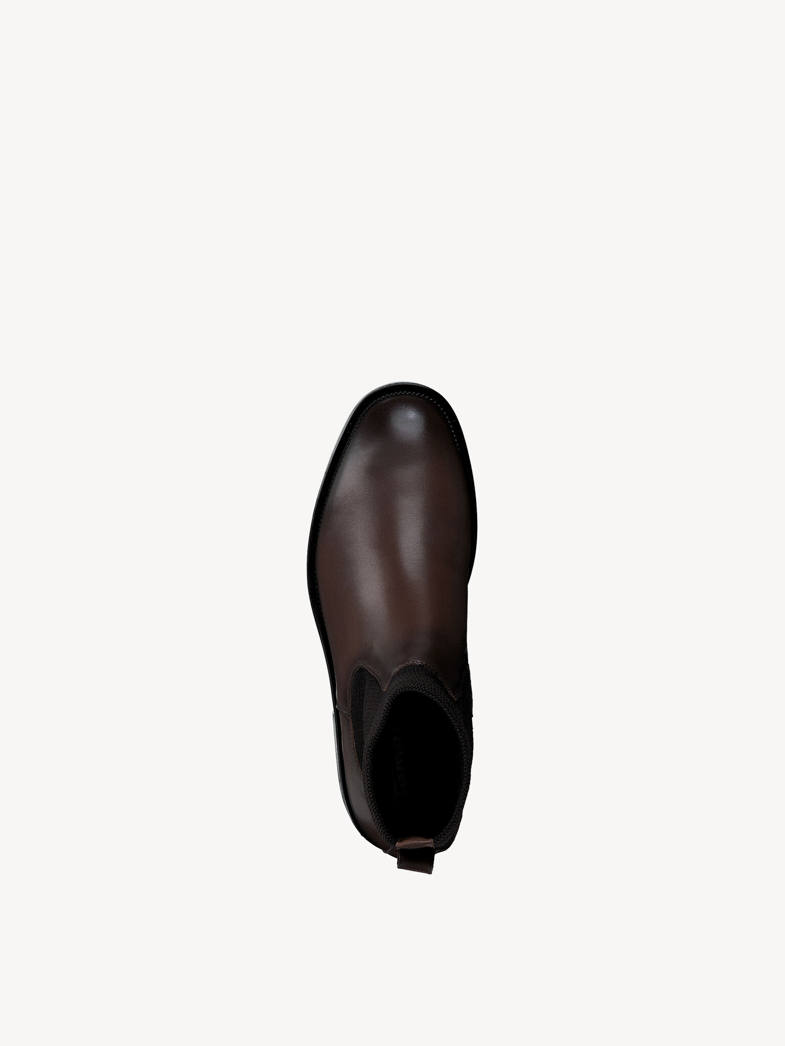 Bottine Chelsea en cuir - marron