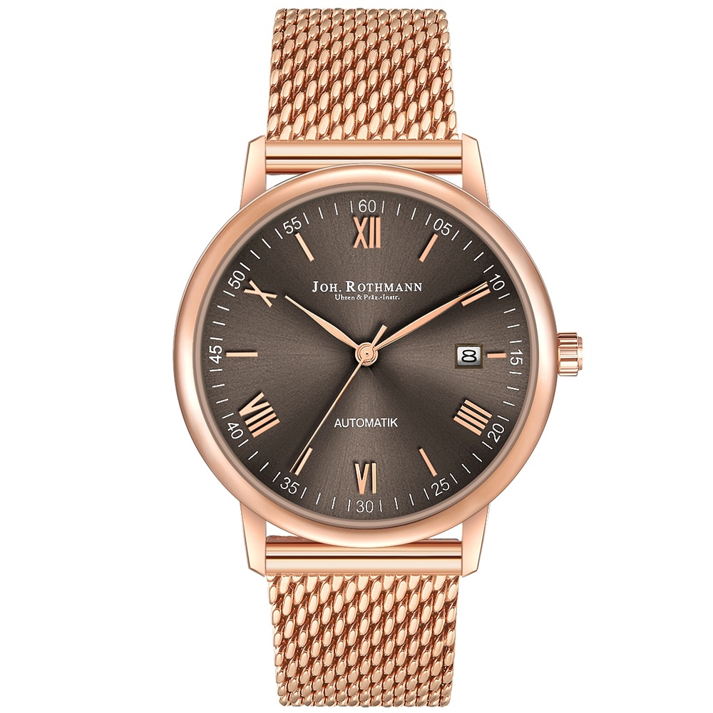 Joh. Rothmann Montre automatique Friedrich en Or rose Acier inoxydable en Or rose Montre