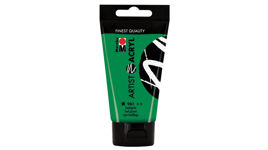 Marabu Artist Acryl, Laubgrün 961, 75 ml 75 ml
