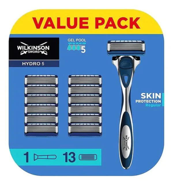 Wilkinson Hydro 5 vnt. skustuvo rinkinys + 13 peiliukų