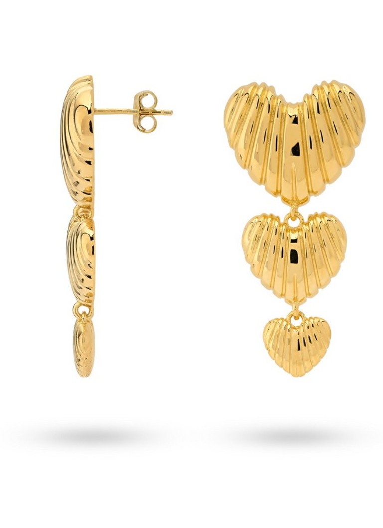 24Kae Gold plated stud earrings 42493Y