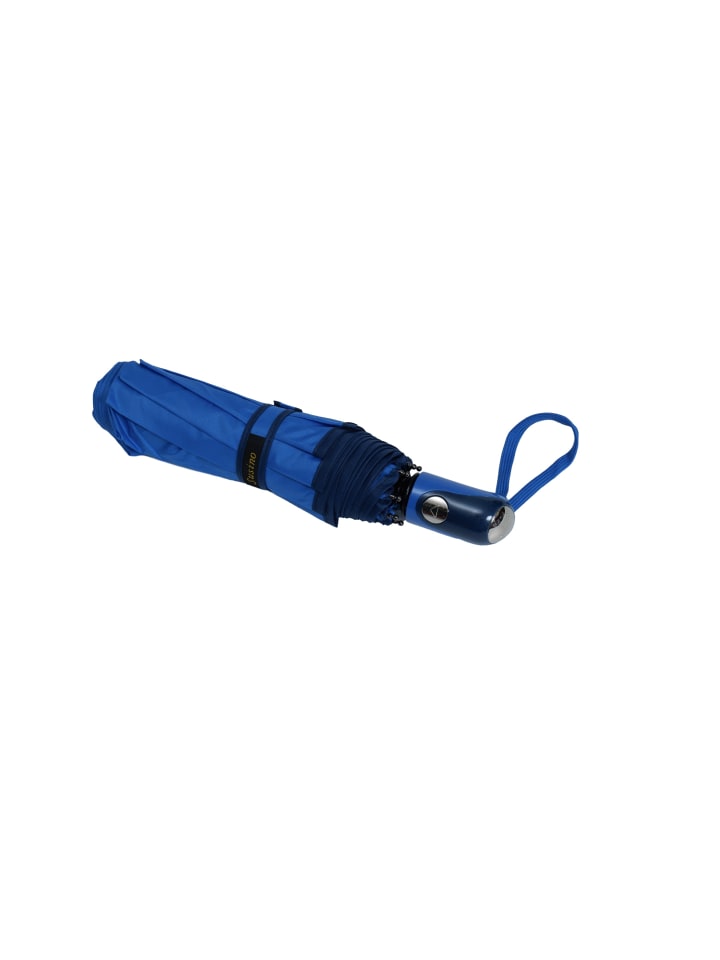 COFI 1453 Teleskop-Taschenschirm mit Schutzhülle Wasserfeste Regenschirme in Blau günstig kaufen onesize