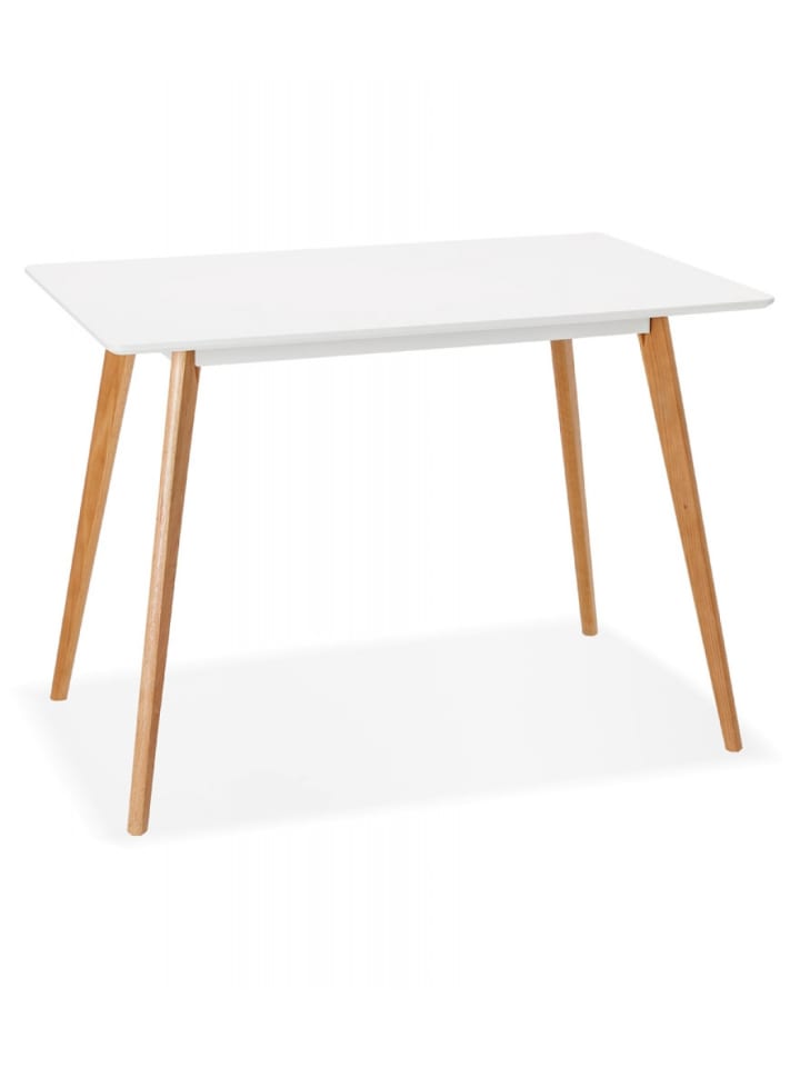 KADIMA DESIGN Esstisch MARIUS Skandinavisches Design | Nordischer Stil in Weiß-Beige günstig kaufen onesize
