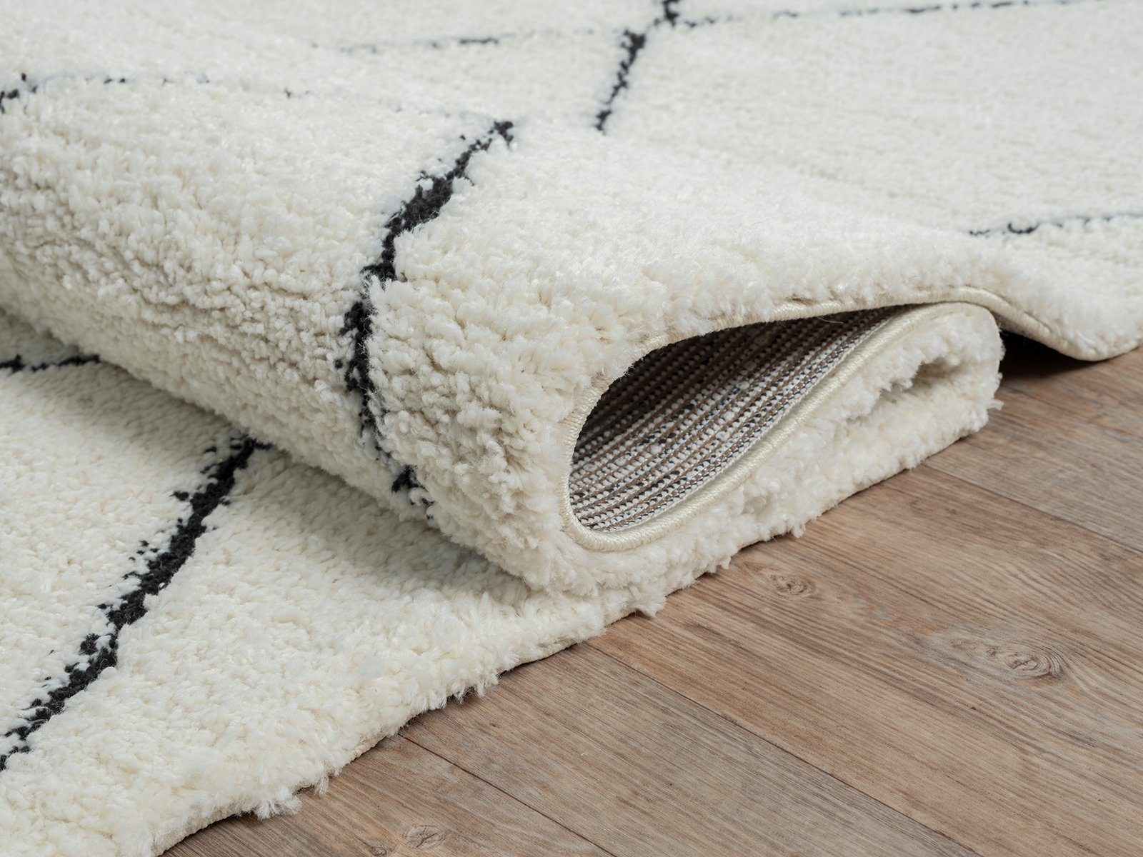 Hochflor-Teppich Pori Shaggy eleganter Designer Hochflorteppich, the carpet, Rund, Höhe: 30 mm, pflegeleicht, Langflor, skandinavisch