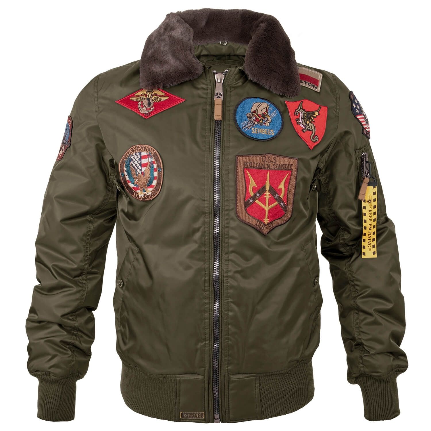 Fliegerjacke B-15 mit Patches