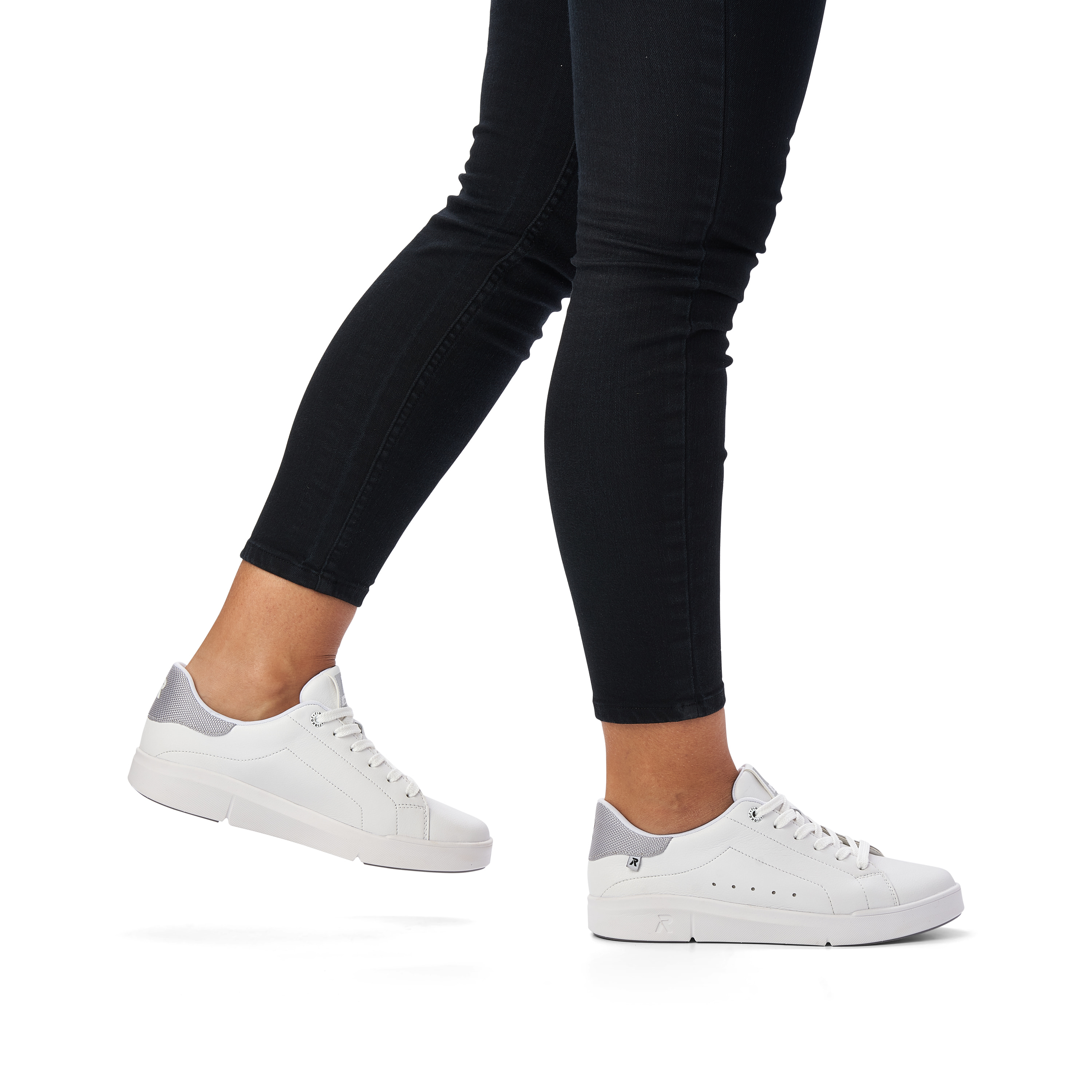 Rieker Damen Sneaker Low frost white