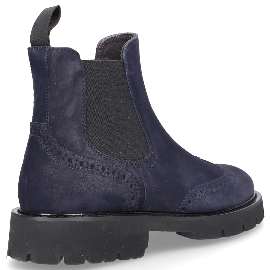 EN AVANT - Stiefel Blau 470-15 Veloursleder - blau
