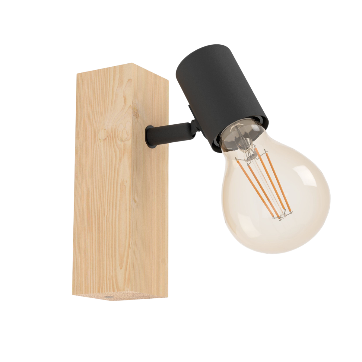 EGLO Spot Townshend 3 Holz Schwarz