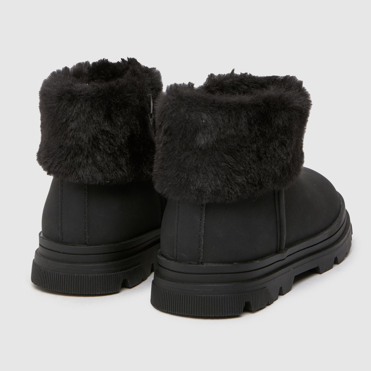 Dívčí batolecí boty Schuh Black Cherry s kožešinovou manžetou
