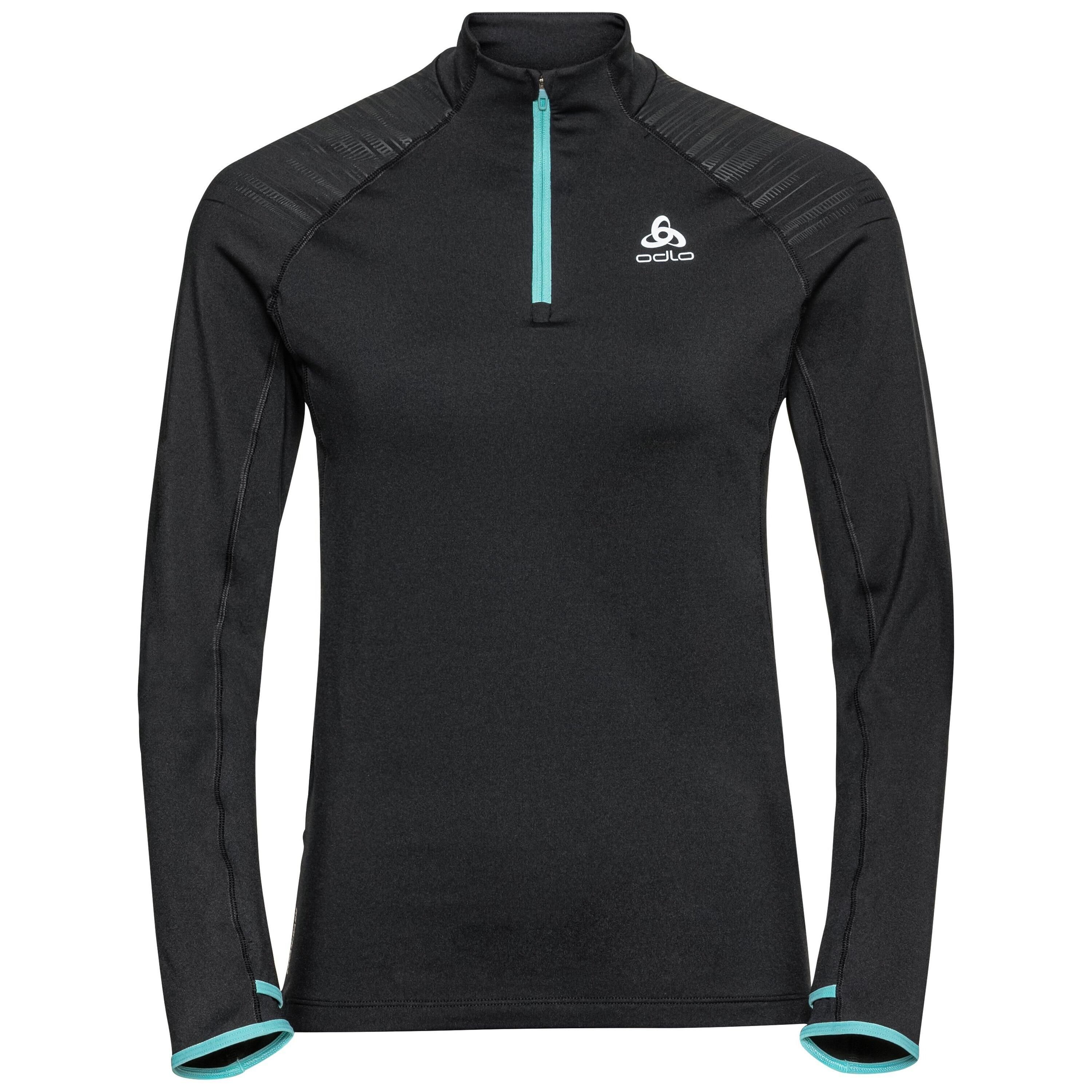 Odlo Strickfleece-Pullover Damen X-Alp Ceramiwarm Mid Layer mit Halbreiẞverschluss